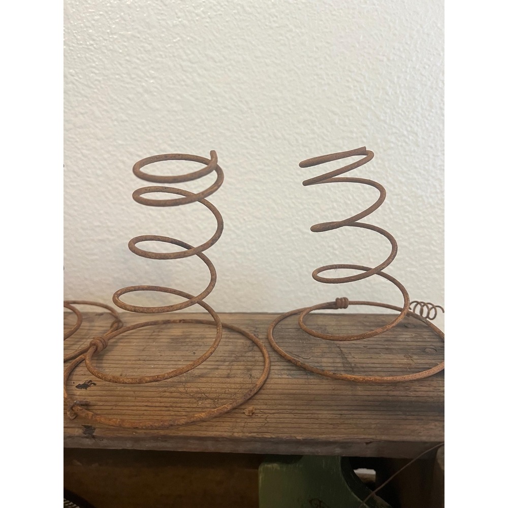 Rustic Brown Metal coil springs decorative‎ diy